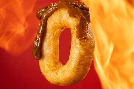 Бокс на 16 пончиков с нутеллой