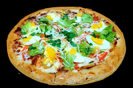 Пицца Цезарь с курицей