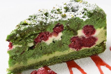 Торт Фисташка-малина