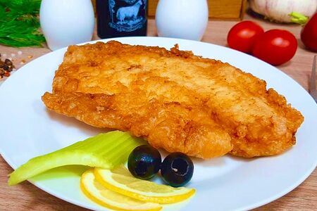 Филе морского языка в кляре
