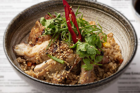 Рис по-японски с курицей