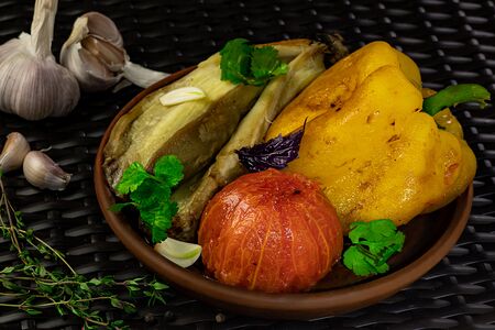 Овощи на мангале