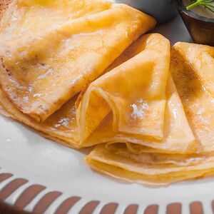 Блины с тремя видами мёда