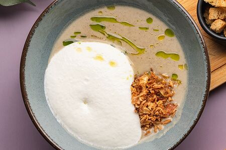 Крем-суп из картофеля и шампиньонов