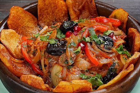 Картофель с грибами