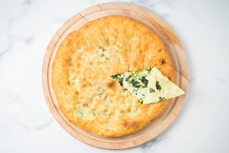 Хачапури со шпинатом и сыром