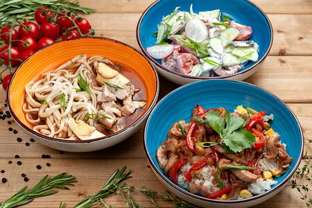 Sfm бизнес комбо №3 (салат и суп и вок)