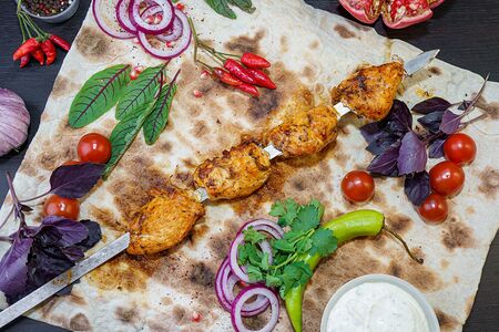 Грудка куриная на углях