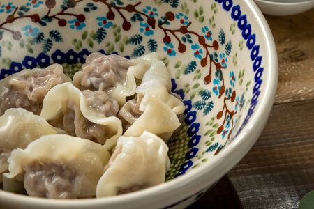 Пельмени с телятиной и сметаной