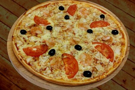 Пицца с морепродуктами