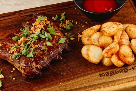 Свиные рёбра в соусе BBQ