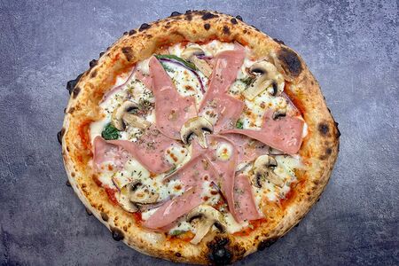 Ветчина, грибы, моцарелла