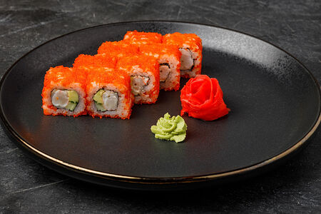 Калифорния с тигровыми креветками