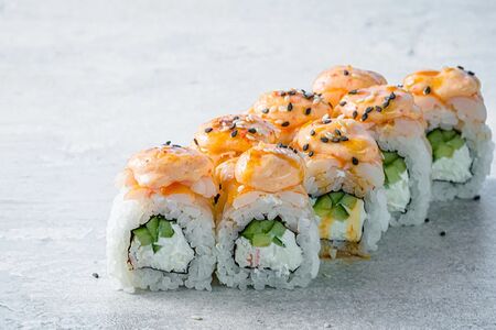 Сливочный с тигровой креветкой