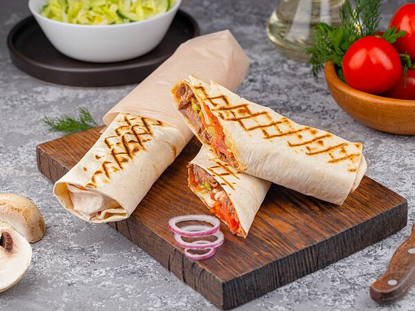 Шаурма на углях