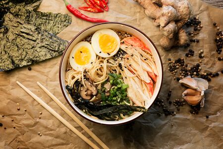 Рамен со снежным крабом XL