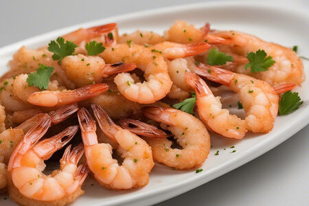 Креветки жареные