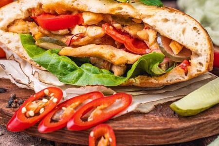 Шаурма в лепешке