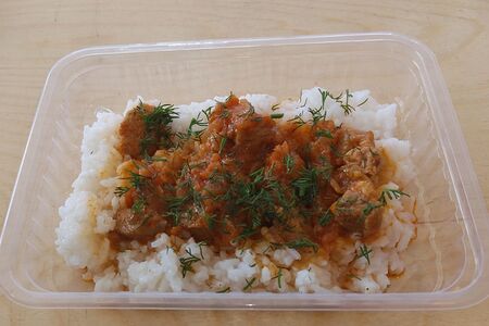 Рис с гуляшом