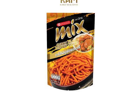 Снек хрустящие палочки со вкусом карри и краба Mix Vfoods