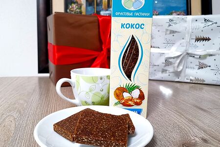 Фруктовые пастилки без сахара кокосовые