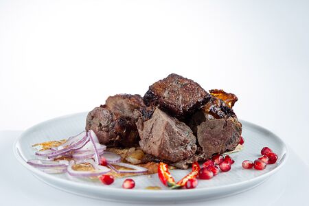 Печень говяжья в сетке