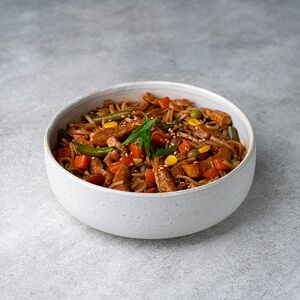 Вок со свининой терияки