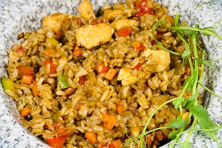 Японский рис с курицей