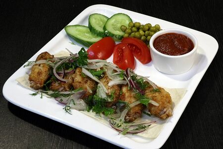 Шашлык из куриных крыльев