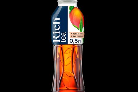 Чай черный Rich персик 0,5