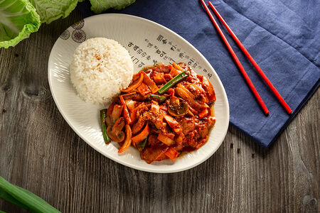 Осам Топаб - рис с кальмаром и свининой