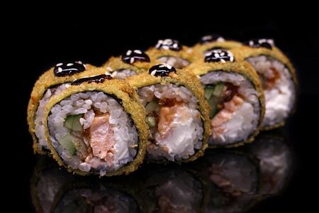 Горячий ролл Унаги микс