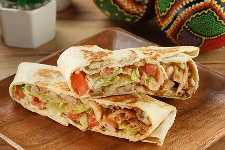 Врап с креветкой