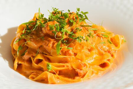 Тальятелле с крабом