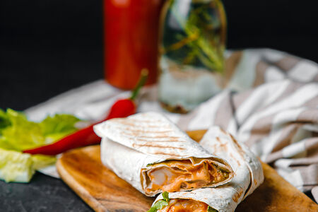 Шаурма с лангустинами