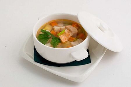 Уха из двух видов рыбы