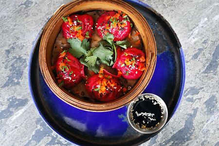 Дим-самы с лососем и судаком