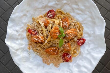 Паста с лососем