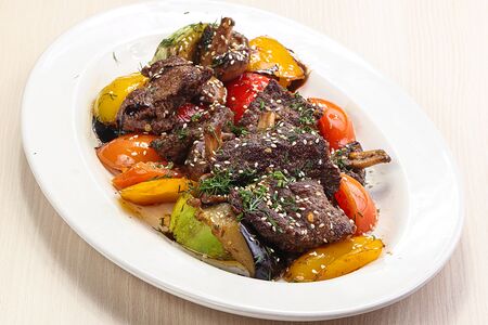 Мясо с овощами