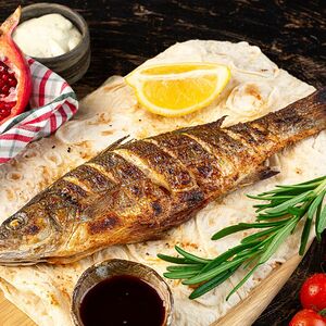 Сибас на углях