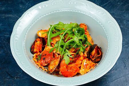 Трипполине с морепродуктами