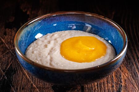 Кукурузная каша с курагой