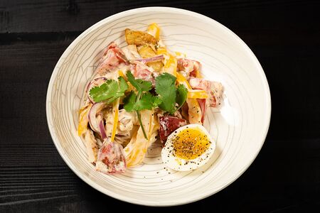 Домашний с цыплёнком и баклажаном