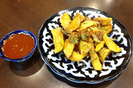 Картошка по деревенский с грибами