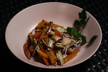 Салат со скумбрией