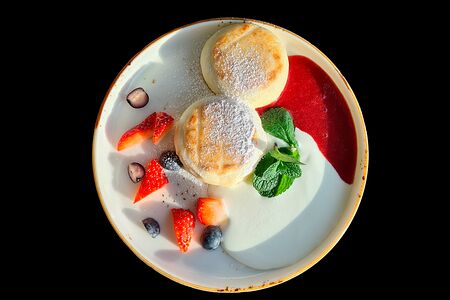 Сырники без сахара c цедрой апельсина