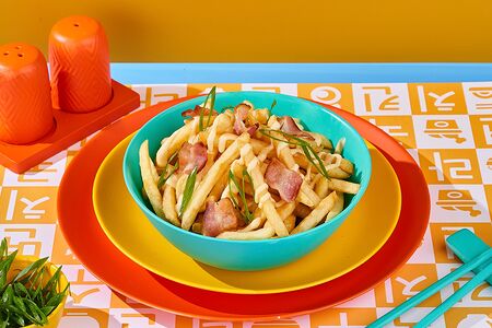 Картофель фри с беконом