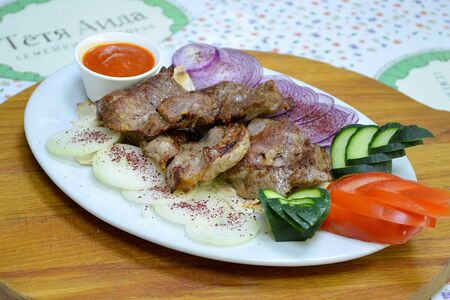 Шашлык из куриной грудки