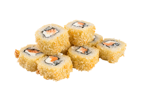 Копченый лосось в темпуре с сыром