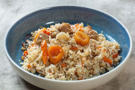 Плов с уткой и курагой